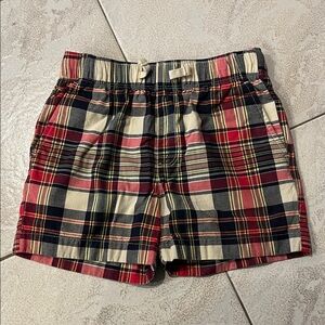 Crewcuts Plaid Kids Shorts - Red, Blue, Yellow
